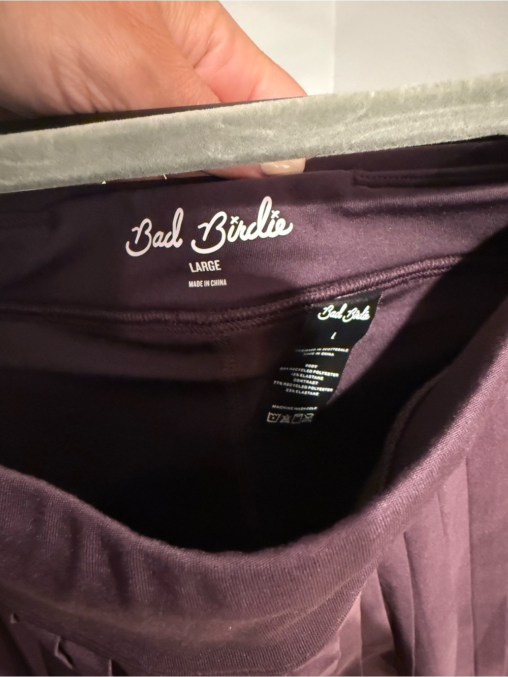 Bad Birdie Pleated Golf Skirt in Deep Plum - Picture 2 of 3